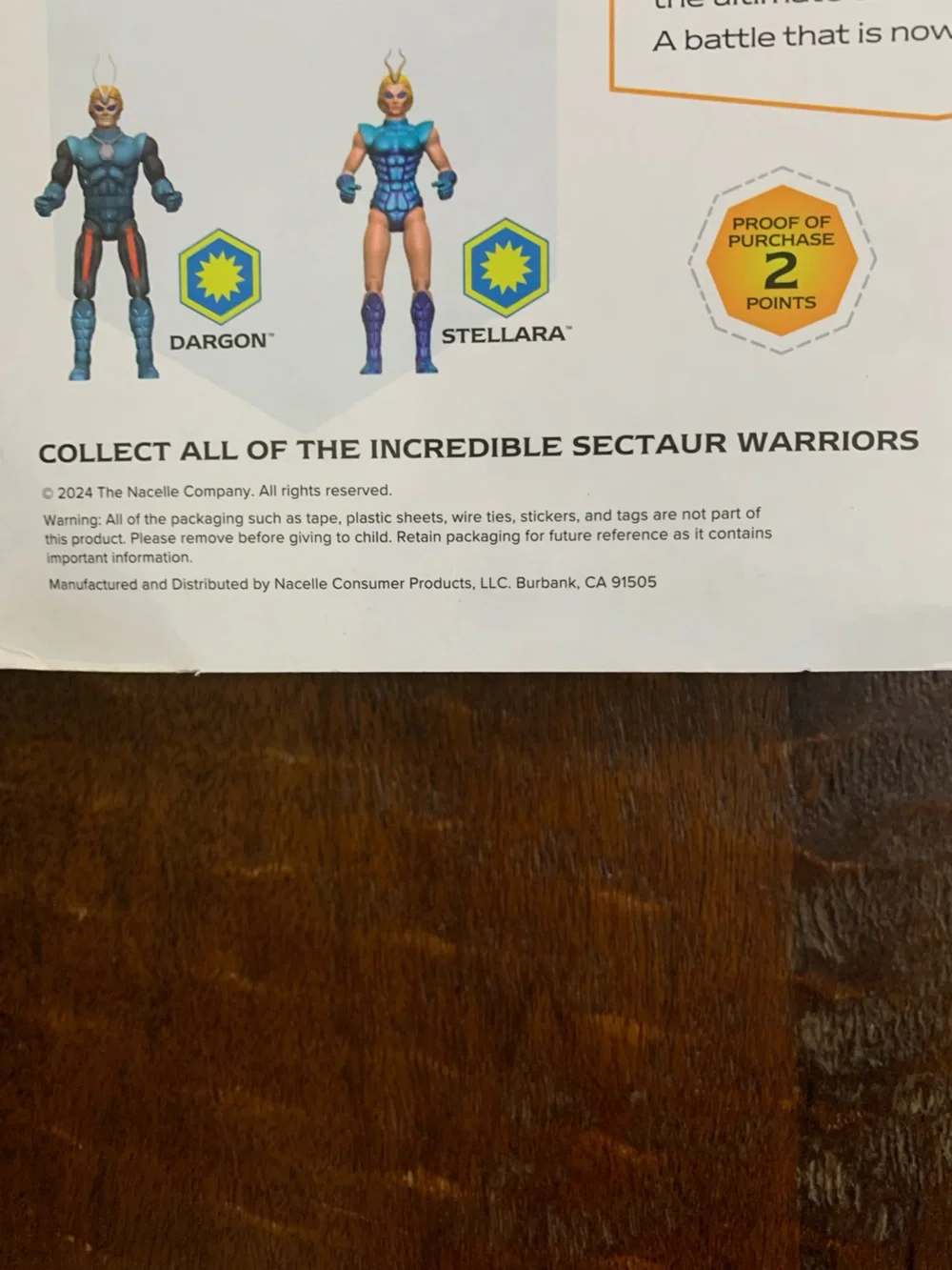 NIB Nacelle 2024 SECTAURS Warrior Of The Symbion Stellara Action Figure